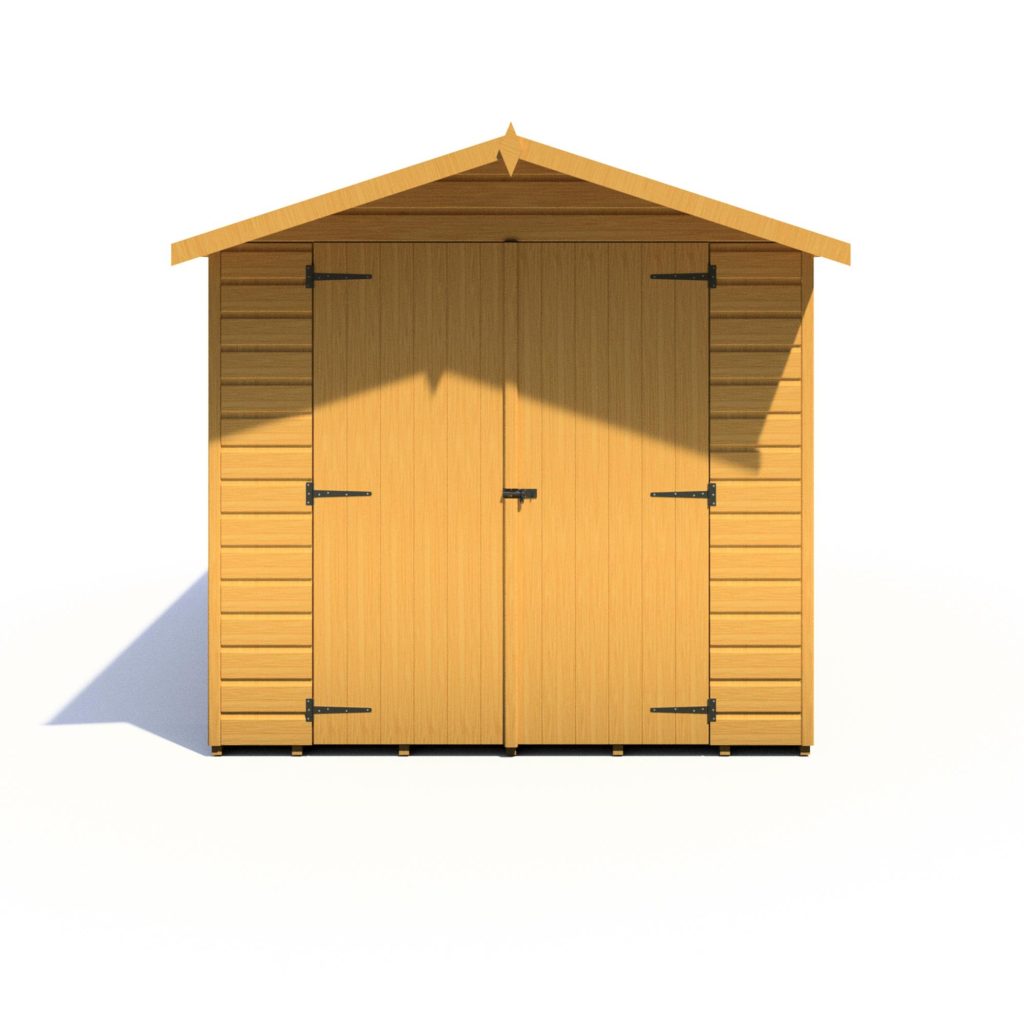 13x7 Shiplap Double Door Apex Shed - Shire Jersey - Direct Garden