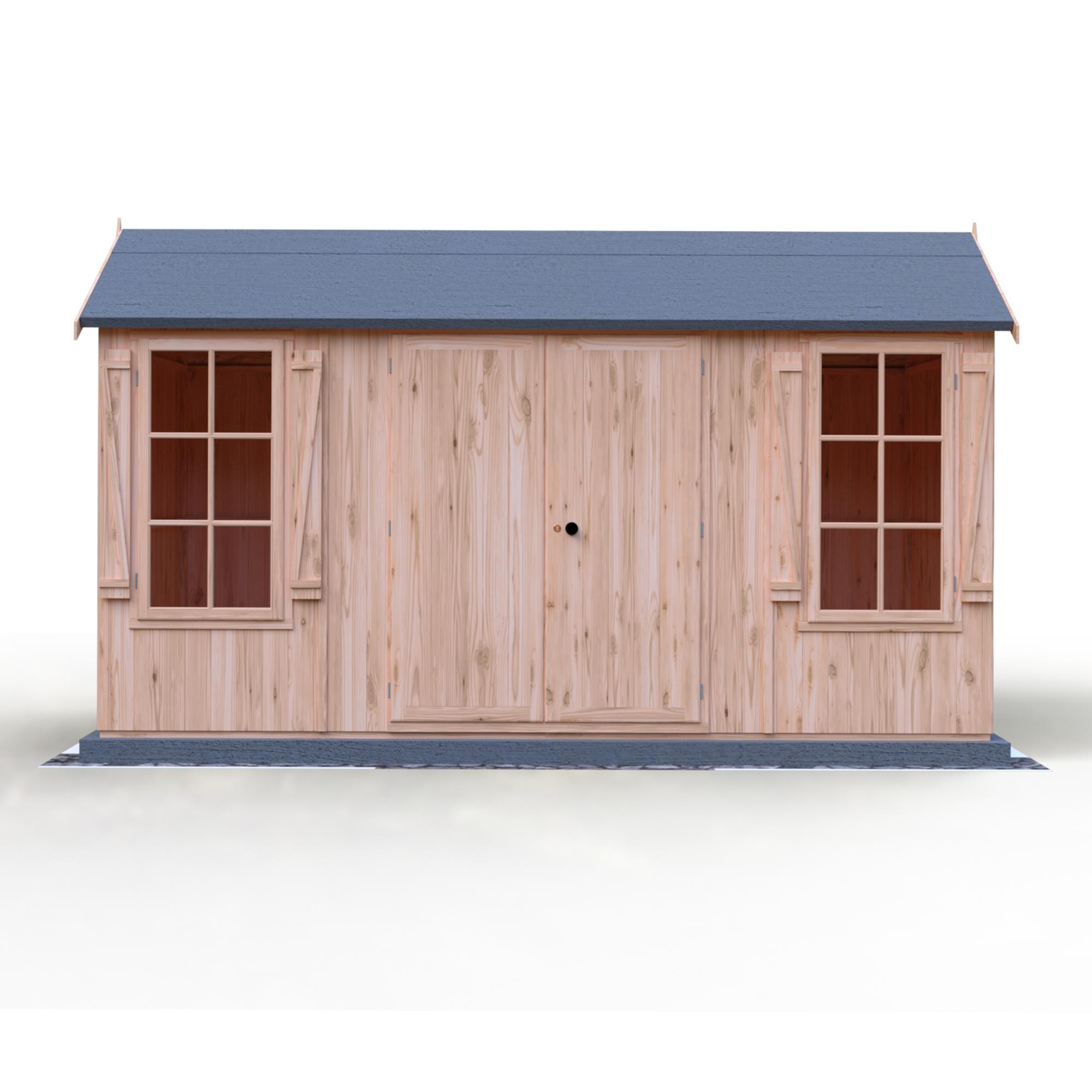 13x7 Shiplap Double Door Reverse Apex Shed - Shire Holt - Direct