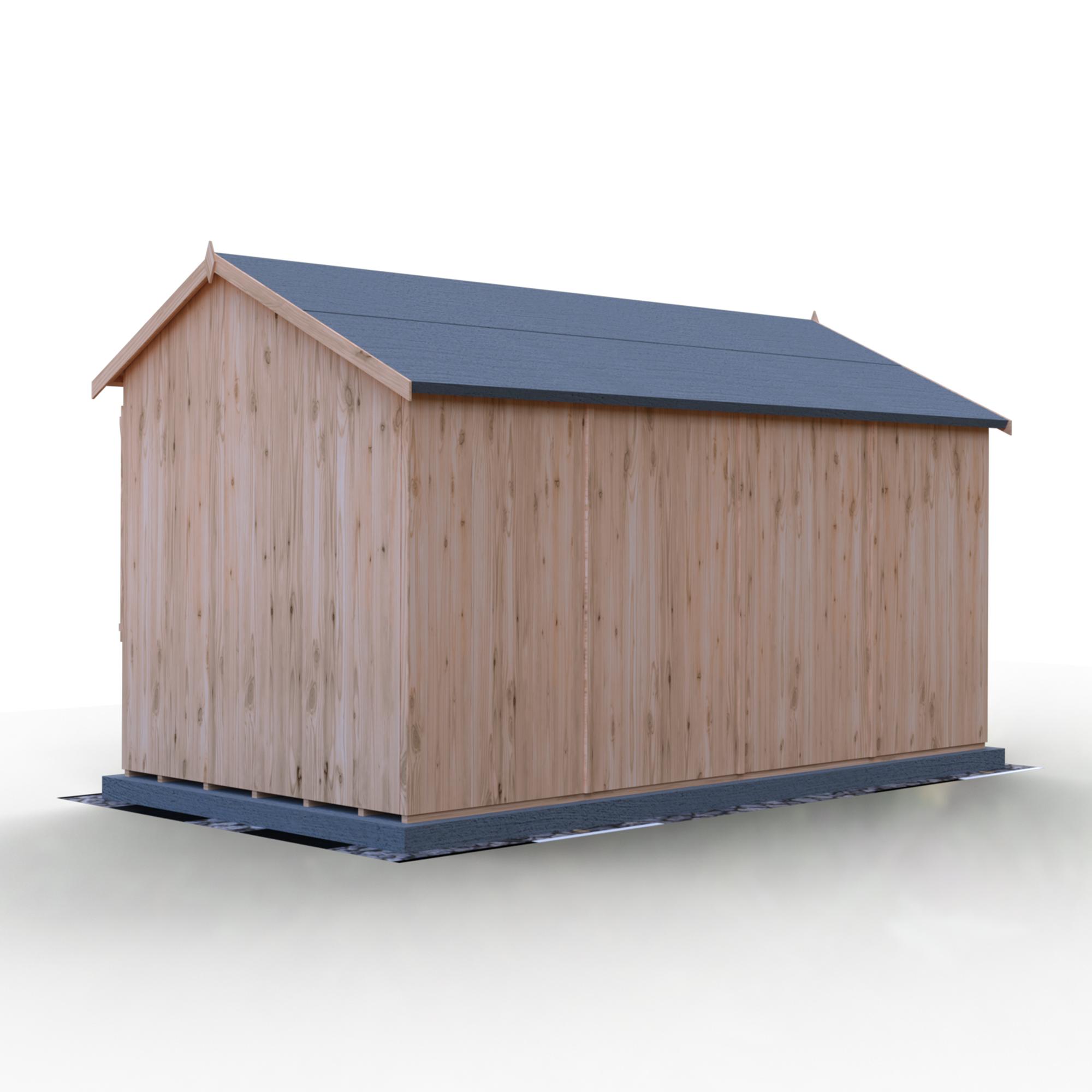 13x7 Shiplap Double Door Reverse Apex Shed - Shire Holt - Direct